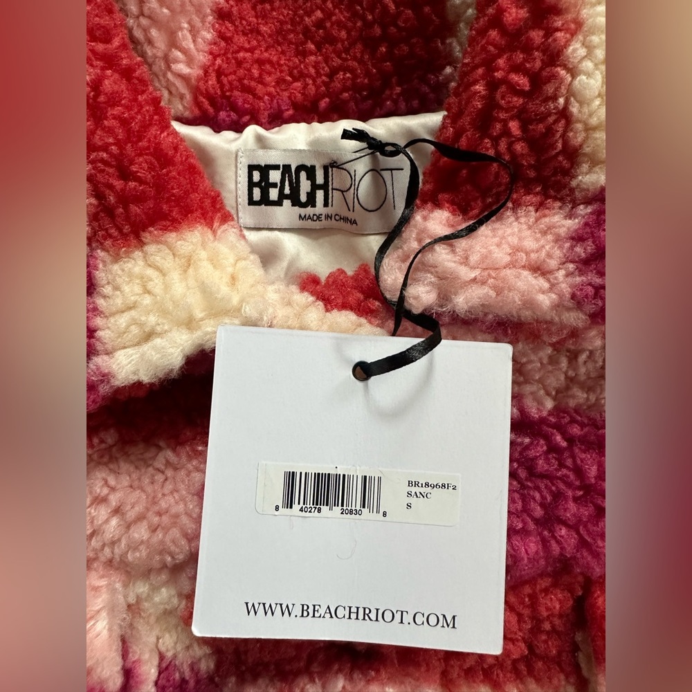 Beach Riot Laurie Fleece Jacket Shacket New - Picture 6 of 9